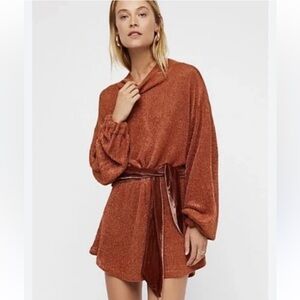 Free People Rust Mini Dress